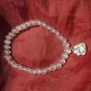 Chic Pink and Blue Jewelry Bracelet with Charm